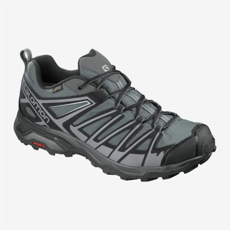 Salomon X ULTRA 3 PRIME GTX Mens Hiking Shoes Grey UK IEMZ